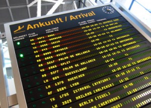 Anzeigetafel Flughafen